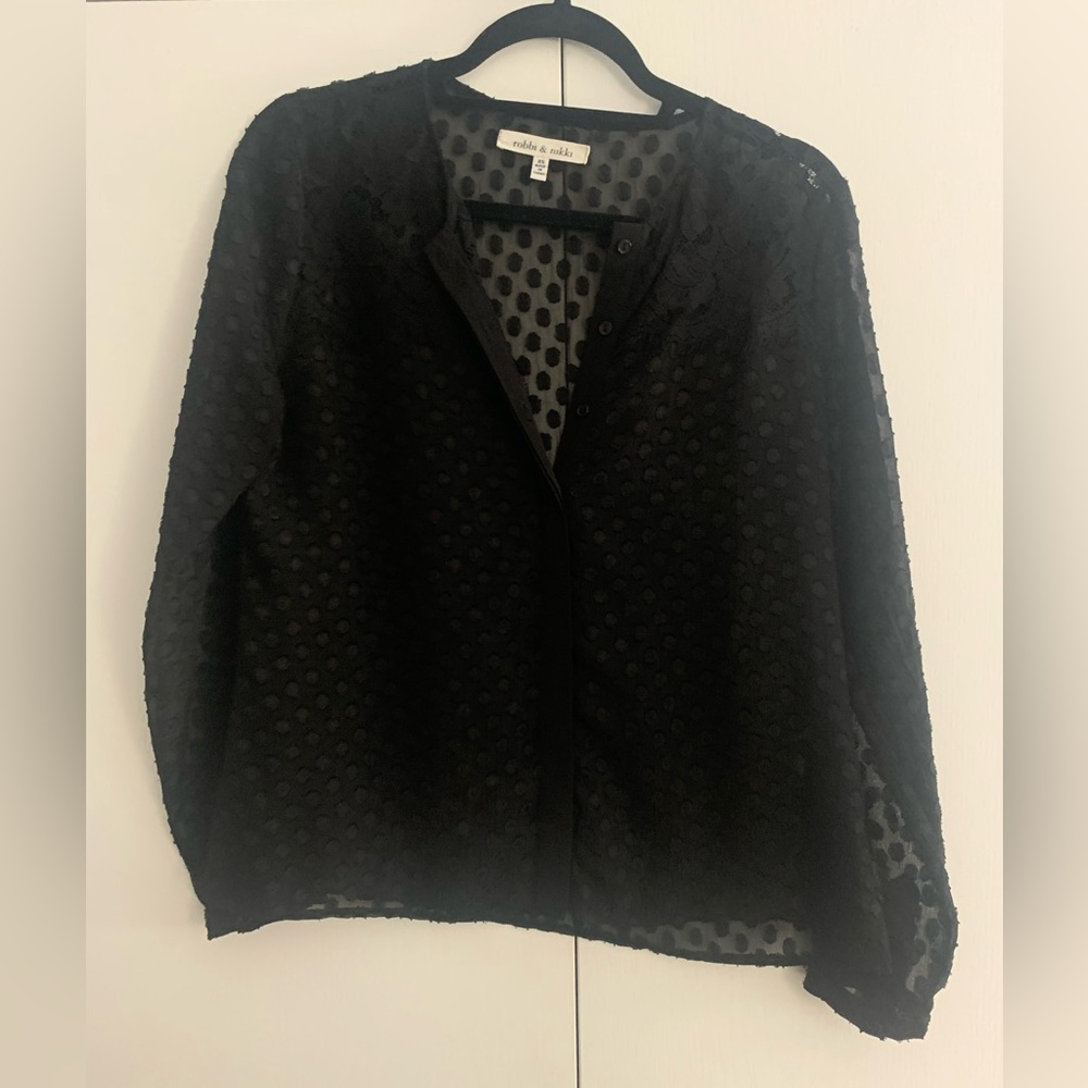 Black Lace Blouse